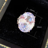 Silver Wedding Rings Party Ring CZ INS for Women Girls Gift Jewelry