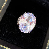 Silver Wedding Rings Party Ring CZ INS for Women Girls Gift Jewelry
