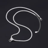 Silver Universal Chain Necklaces For Women All-match Pendant