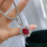 Silver Universal Chain Necklaces For Women All-match Pendant