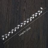 Silver Wedding Bridal Leaf Headband Hairband Women Girl Bride Accessories