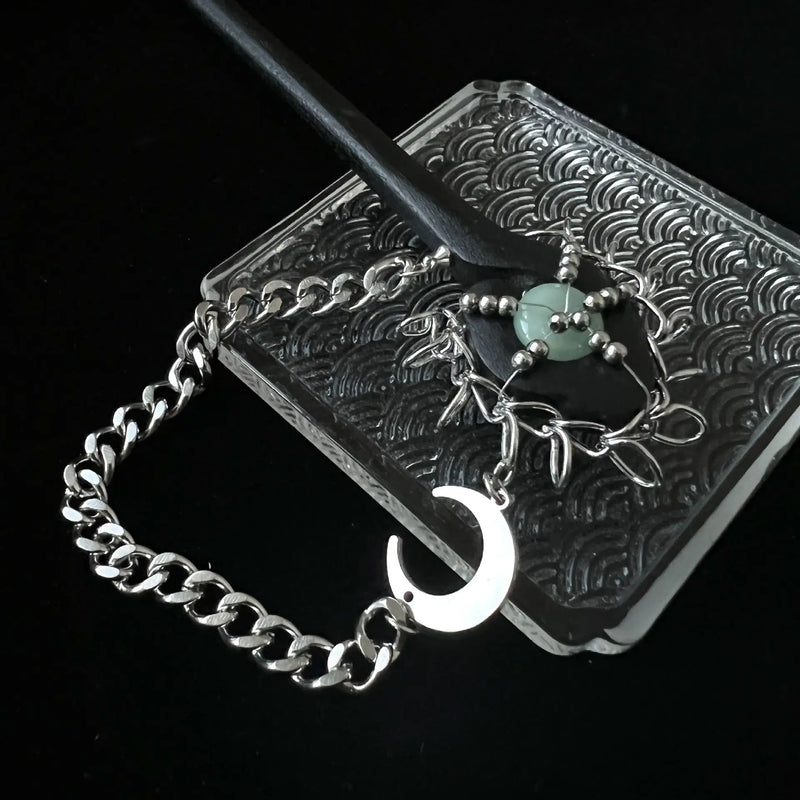 Rhinestone Snake Hair Clip for Women