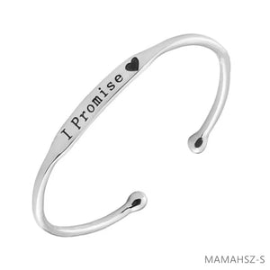 Silver Cuff Bangle Bracelet for Women Chain Bracelet MAMAHSZ-S
