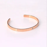 Silver Cuff Crystal Love Forever Bangle Bracelet Women Jewelry Gift Bracelet