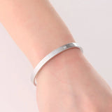 Silver Cuff Crystal Love Forever Bangle Bracelet Women Jewelry Gift Bracelet