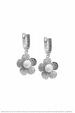Silver Daisy Womens Earrings Jewelry