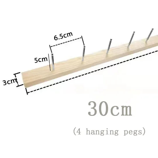Wooden Hook Up Jewelry Display Stands Organizer Storage