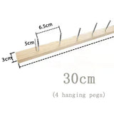 Wooden Hook Up Jewelry Display Stands Organizer Storage