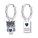 925 Sterling Silver Ocean Heart Shell Daisy Flower Moon Drop Earrings