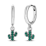 925 Sterling Silver Ocean Heart Shell Daisy Flower Moon Drop Earrings