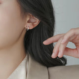 925 Silver Stud Earrings Women's Delicate Jewelry