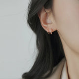 925 Silver Stud Earrings Women's Delicate Jewelry