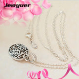 Sterling Silver Floral Daisy Lace Pendant Necklace for Women