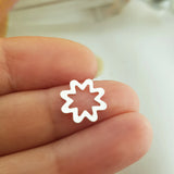 925 Sterling Silver Flower Charm Pendant Finding