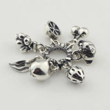 Silver Fruit Bear Foundation String Beads for Bracelet Jewelry