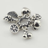 Silver Fruit Bear Foundation String Beads for Bracelet Jewelry