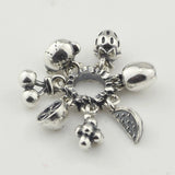 Silver Fruit Bear Foundation String Beads for Bracelet Jewelry
