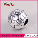 Silver Galaxy Globe Silver Clip Beads for Bracelet 925 Dangle Charms