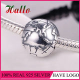 Silver Galaxy Globe Silver Clip Beads for Bracelet 925 Dangle Charms