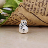 Silver Galaxy Purse Charm Beads for Bracelets