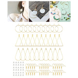Silver Hoops Earrings Kit Ear Wire Earrings Wires DIY Jewelry Making Supplies