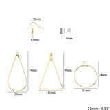 Silver Hoops Earrings Kit Ear Wire Earrings Wires DIY Jewelry Making Supplies