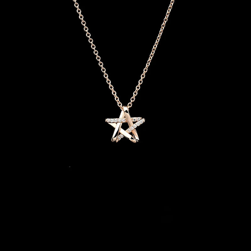 Silver Star Party Women's Pendant Necklace Female Choker