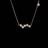 Silver Star Party Women's Pendant Necklace Female Choker Necklaces Jewelry
