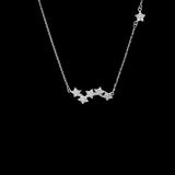 Silver Star Party Women's Pendant Necklace Female Choker Necklaces Jewelry