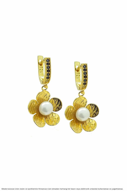 Silver Plated Daisy Lady Earrings