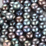10pc Silver Gray AA Loose Pearls, Freshwater Oyster Pearls