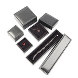 Silver Gray Necklace Bracelet Pendant Storage Case Jewelry Box