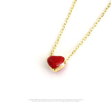 Silver Heart Chain Choker Necklace for Women Goth Necklace