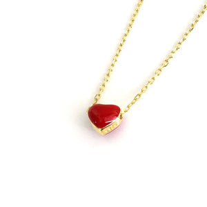 Silver Heart Chain Choker Necklace for Women Goth Necklace
