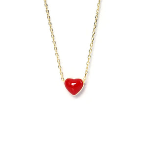 Silver Heart Chain Choker Necklace for Women Goth Necklace