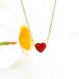 Silver Heart Chain Choker Necklace for Women Goth Necklace