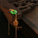 Hetian Jade Geometric Bracelet - Chinese Retro Palace Style