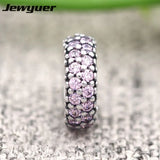 925 Sterling Silver Pink Charms Fit Bead Charm Bracelet DIY SP024