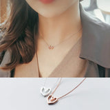 925 Silver Heart Necklace for Women