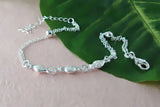 925 Silver Anklet Women Fish Pendant Silver Foot Jewelry Birthday Gift