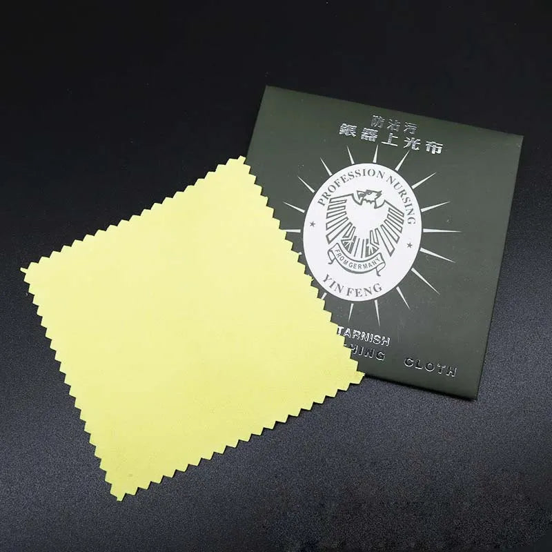Silver Jewelry Cleaning Velvet Buckskin Flannelette Square Polishing Cloth