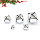 Silver Jingle Bells Aluminum Ornaments DIY Holiday Party