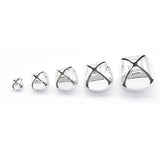 Silver Jingle Bells Aluminum Ornaments DIY Holiday Party