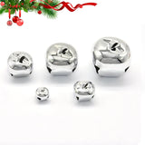 Silver Jingle Bells Aluminum Ornaments DIY Holiday Party