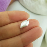 925 Sterling Silver Leaf Charm Pendant with One Hole