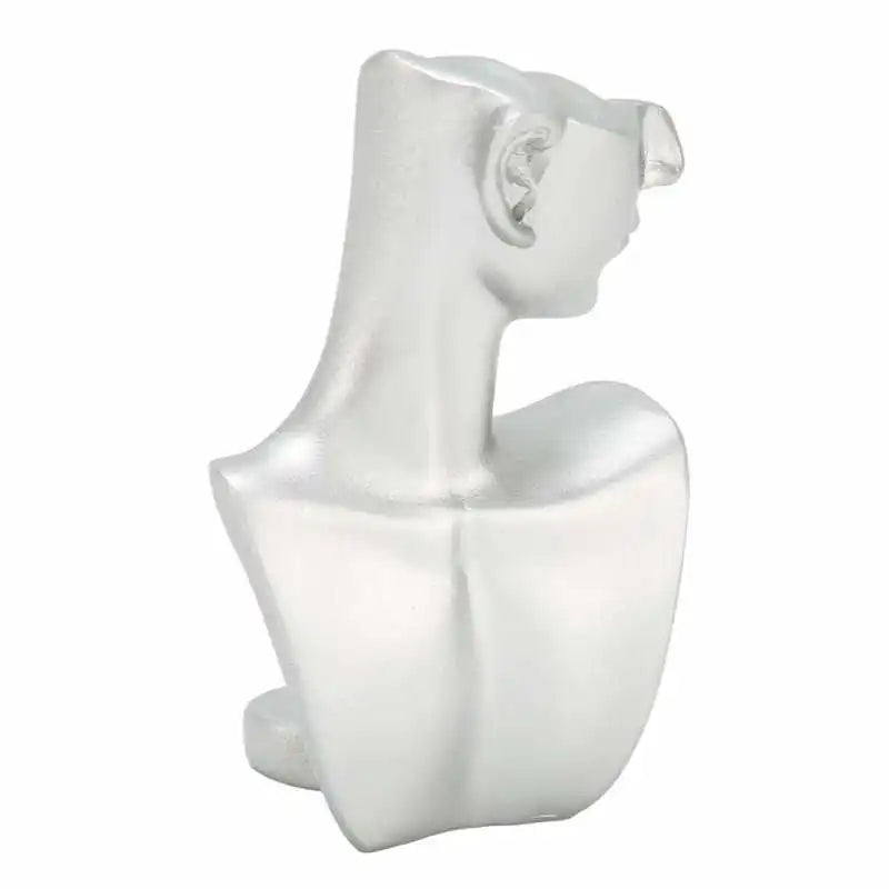 Silver Mannequin Earring Stand Resin Earring Organizer