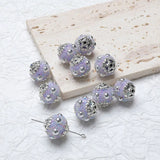Silver Metal Crystal Diamonds Nepal Beads For Jewelry Making