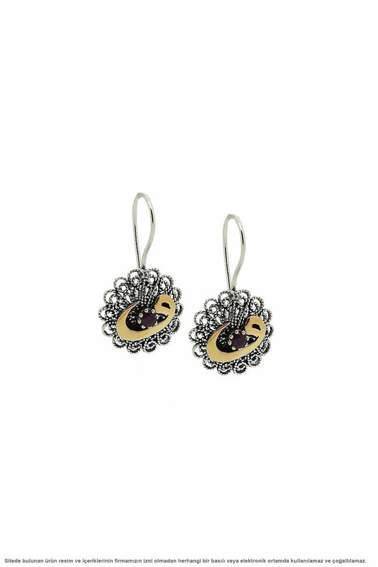 Silver Midyat Filigree Vav Earrings