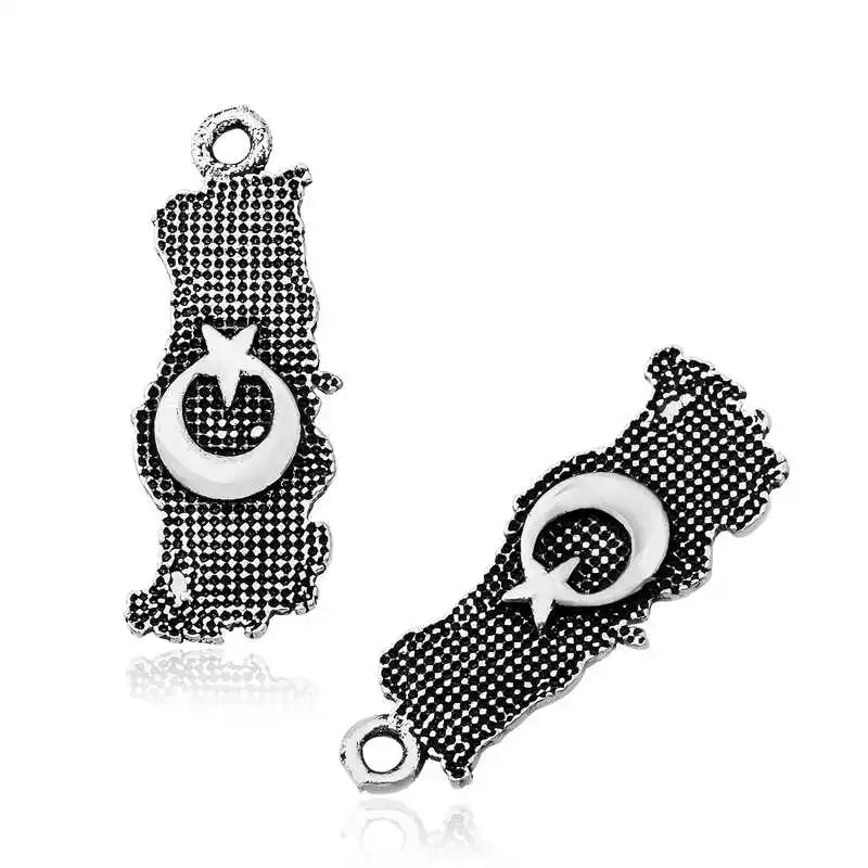 Silver Moon Star Designs Flag Rosary Tassel