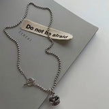 925 Silver Crown Pendant Bead Chain Necklace for Women